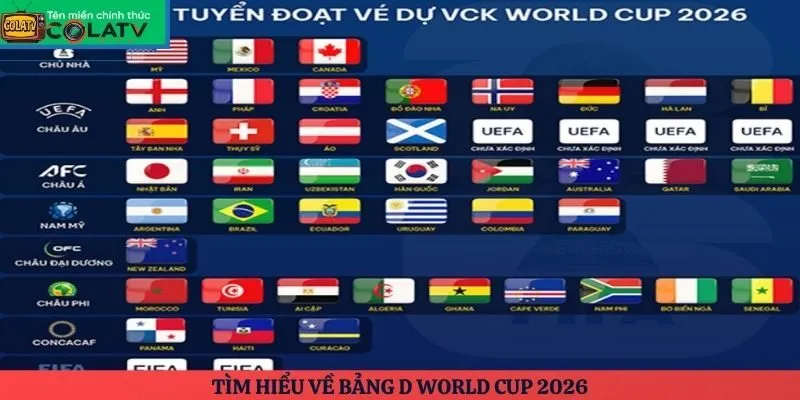 Tìm hiểu về bảng D World Cup 2026