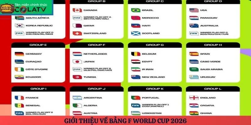 Giới thiệu về bảng F World Cup 2026