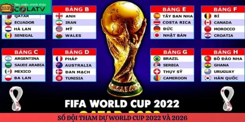 Số đội tham dự World Cup 2022 và 2026
